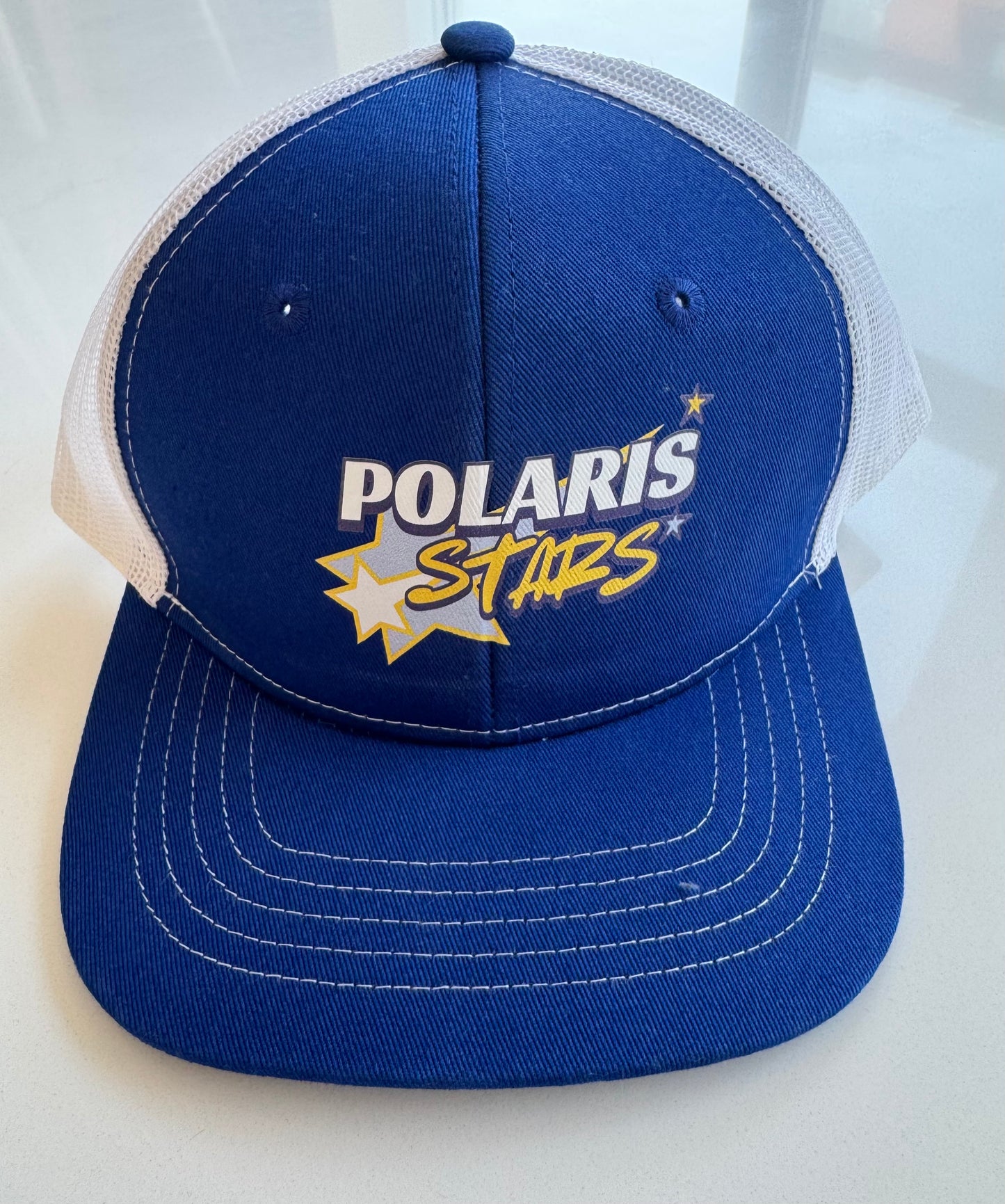 Blue youth trucker hat
