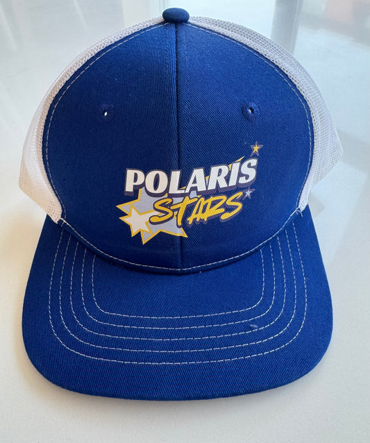 Blue youth trucker hat