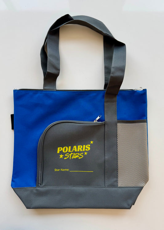 Polaris zipper tote bag